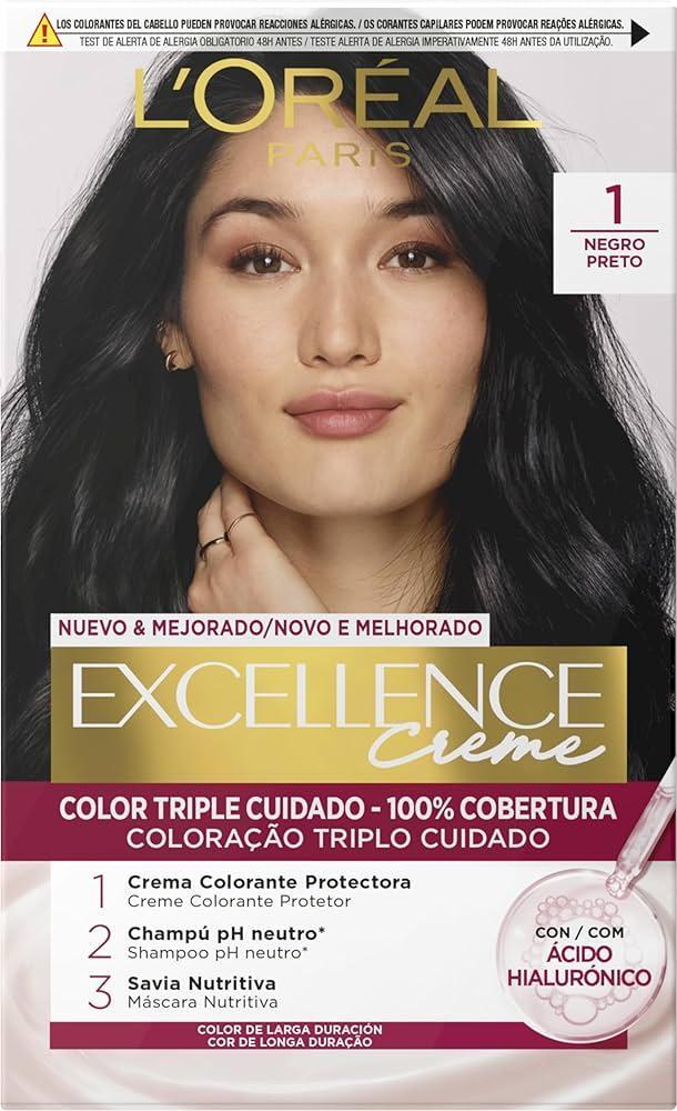 loreal paris tinta per capelli nero n1 excellence l'oreal paris - foto 1