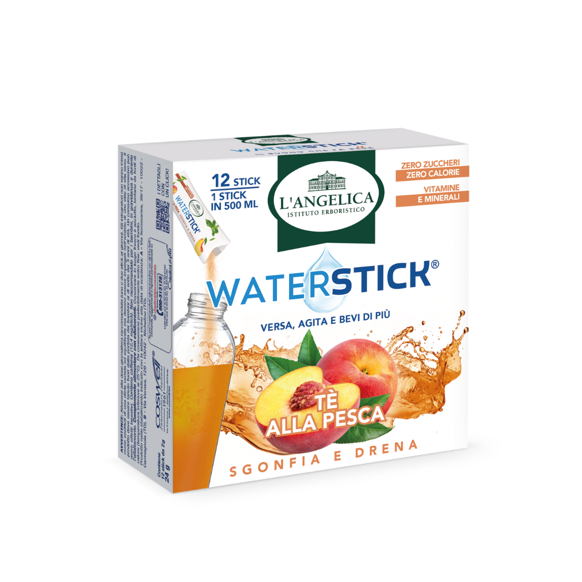 l'angelica waterstick tè alla pesca l'angelica 24 gr. - foto 1