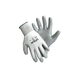 Guanti in nylon palmo in nitrile colore grigio  taglia 10