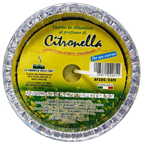 nappi candele alla citronella in padellina di alluminio nappi 8,5 cm. x 4 pz. - foto 1