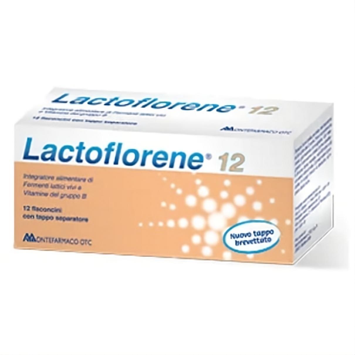 lactoflorene integratore di fermenti lattici lactoflorene plus 12 flaconcini 10 ml - foto 1