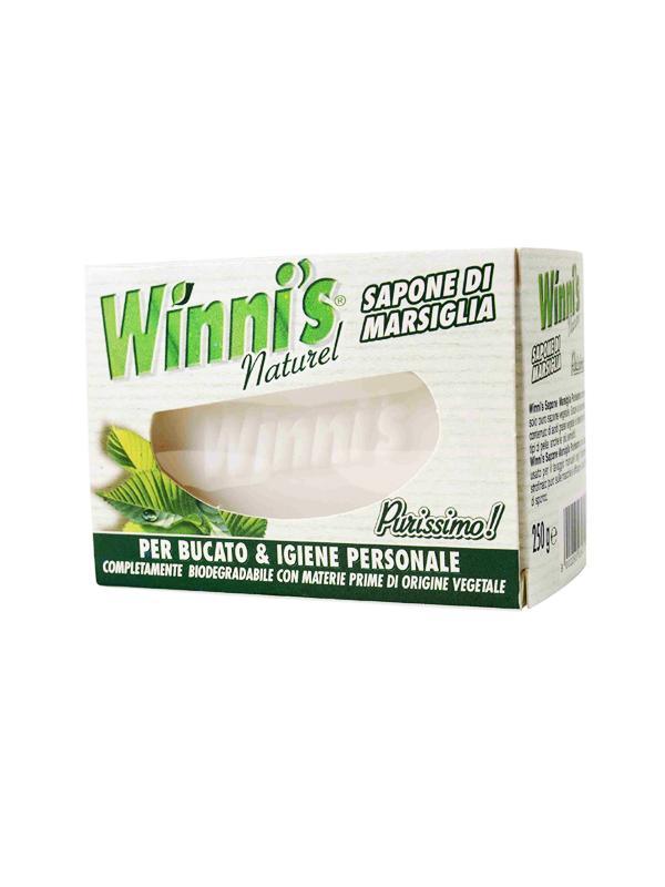 winni's sapone di marsiglia puro vegetale per igiene personale e bucato winni's 250 gr. - foto 1