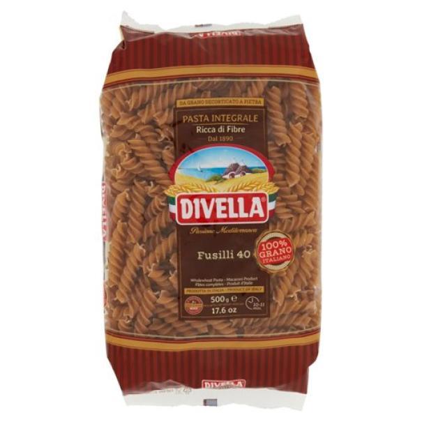 divella pasta di semola di grano duro integrale fusilli divella 500 gr. - foto 1