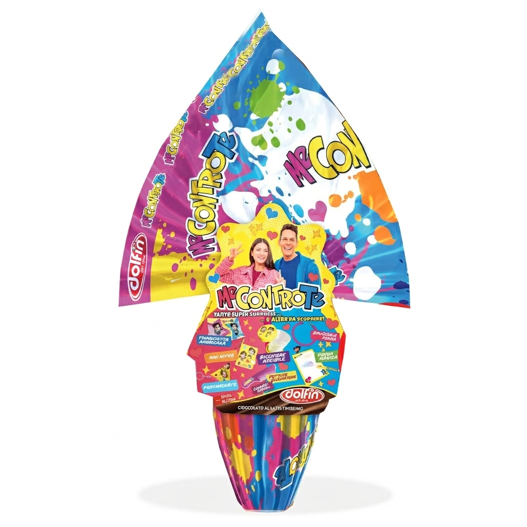 dolfin uovo di pasqua me contro te al cioccolato al latte dolfin 220 gr. - foto 1