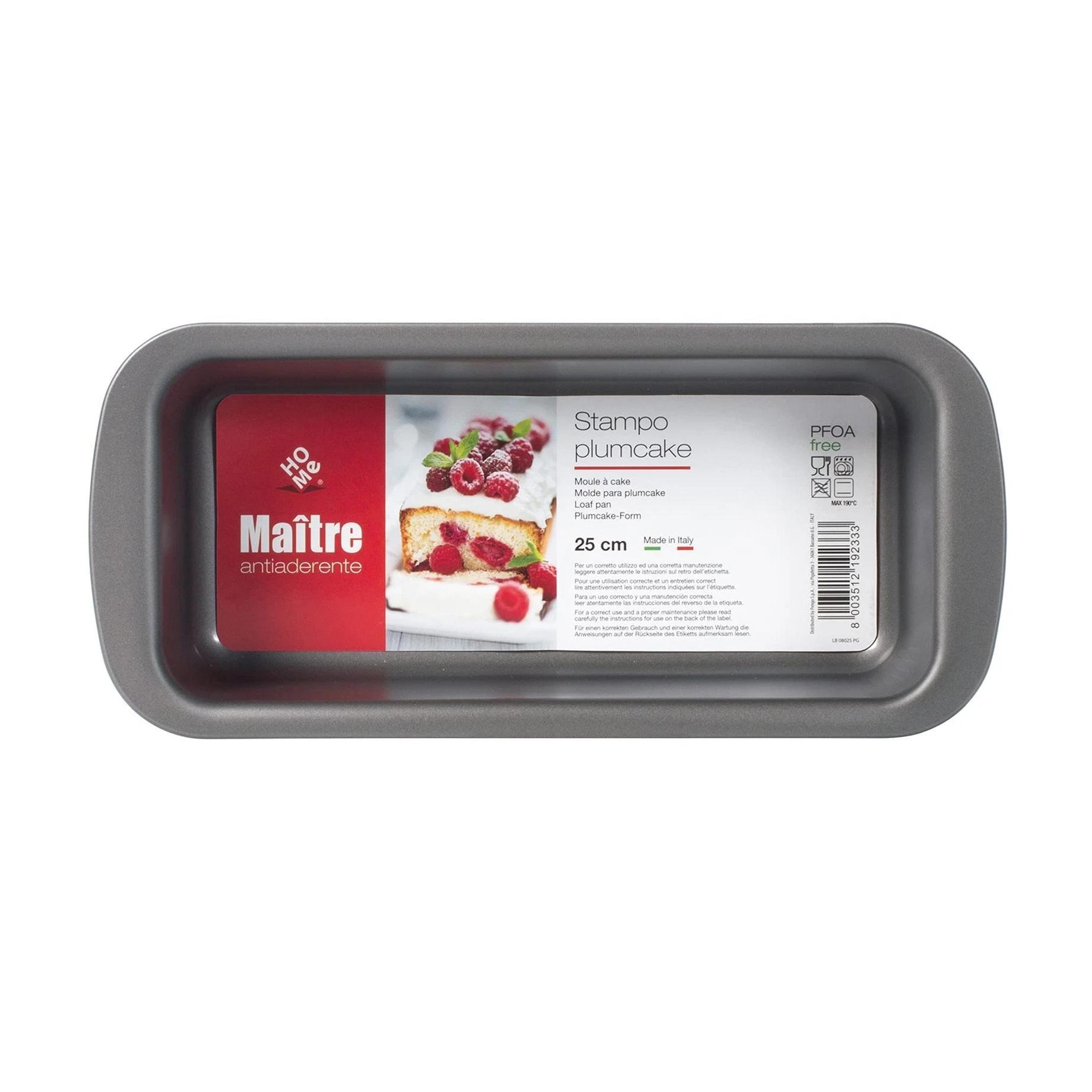 home stampo per plumcake in alluminio antiaderente color antracite maitre home 25 cm. - foto 2