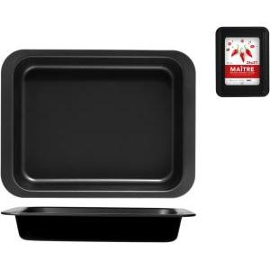 Teglia da forno rettangolare antiaderente in alluminio  maitre 28x22 cm