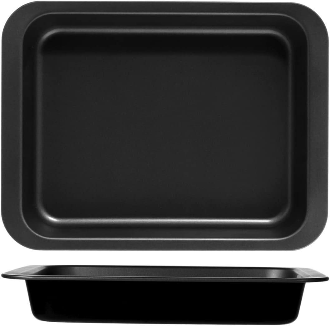 home teglia da forno con rivestimento antiaderente in alluminio rosticcera home maitre 28x22cm - foto 2