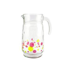 Brocca in vetro con decoro elegante  1,65 lt