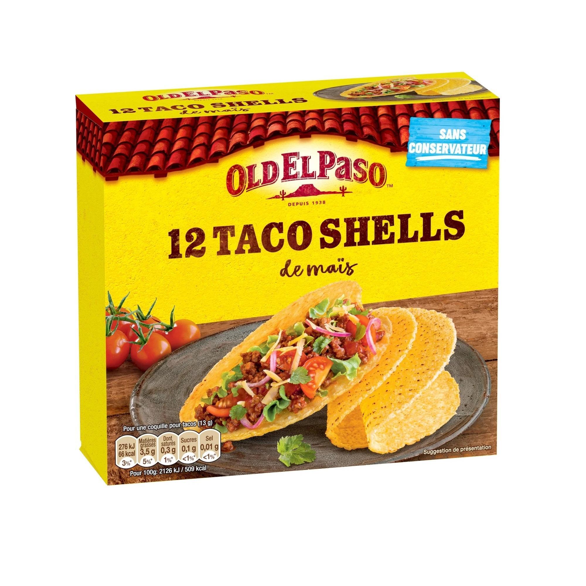 old el paso conchiglie di farina di mais per tacos old el paso 12x13 gr. - foto 1