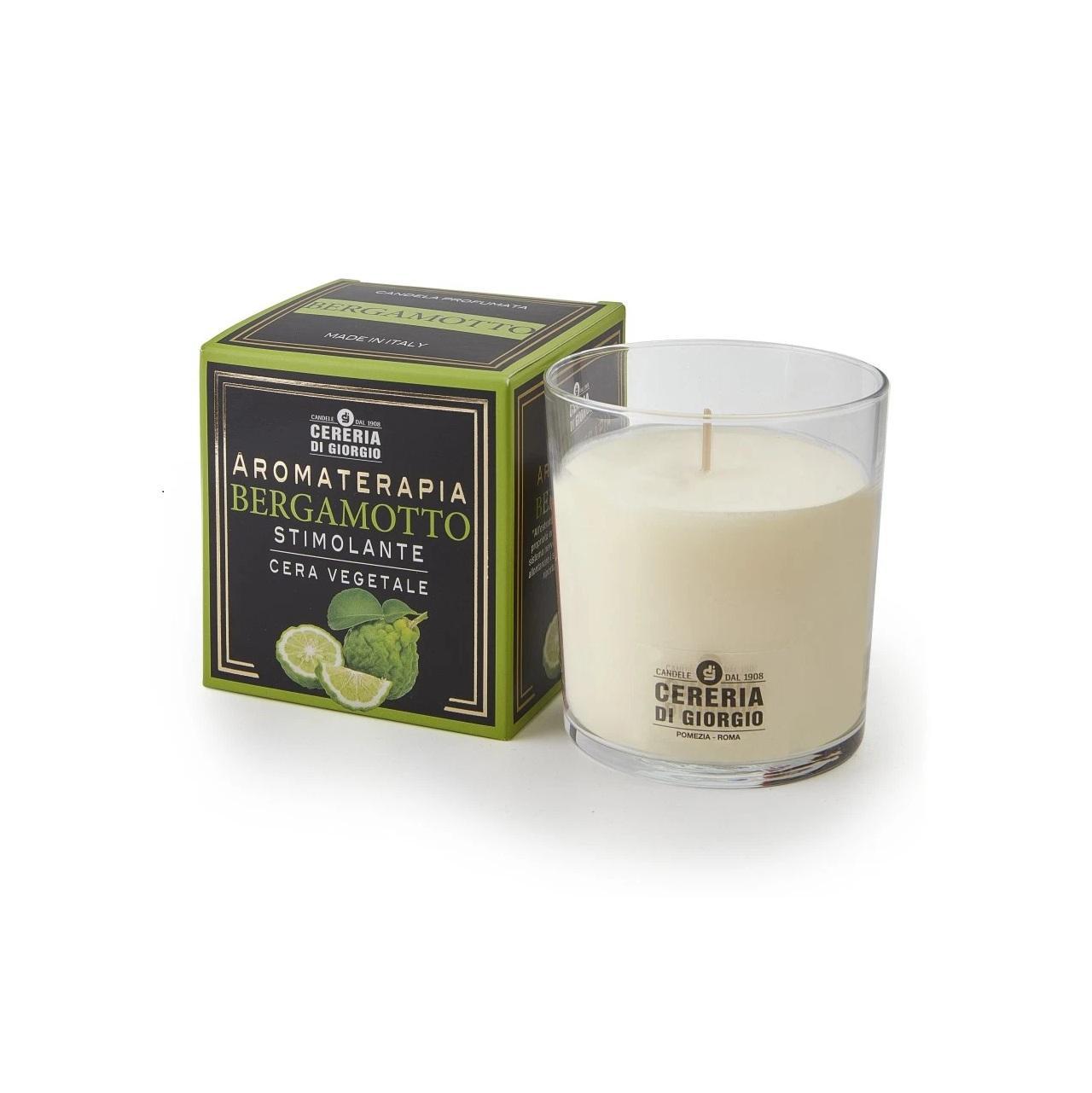 di giorgio candela profumata in cera vegetale al bergamotto della cereria di giorgio aromaterapia stimolante 250 gr. - foto 1