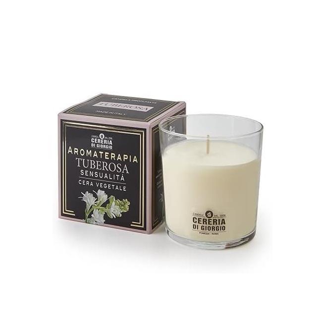 di giorgio candela profumata in cera vegetale alla tuberosa della cereria di giorgio aromaterapia sensuale 250 gr.. - foto 1