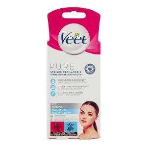 Strisce depilatorie viso pelli pure e ipoallergeniche  16 pz.