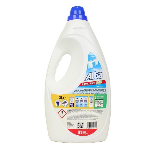 alba detersivo liquido bucato lavatrice classico x60 lavaggi alba  da 3 lt. - foto 2