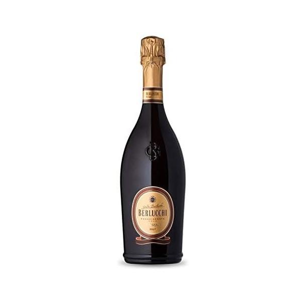 berlucchi franciacorta dosaggio zero set con 2 flutes berlucchi 75 cl - foto 2