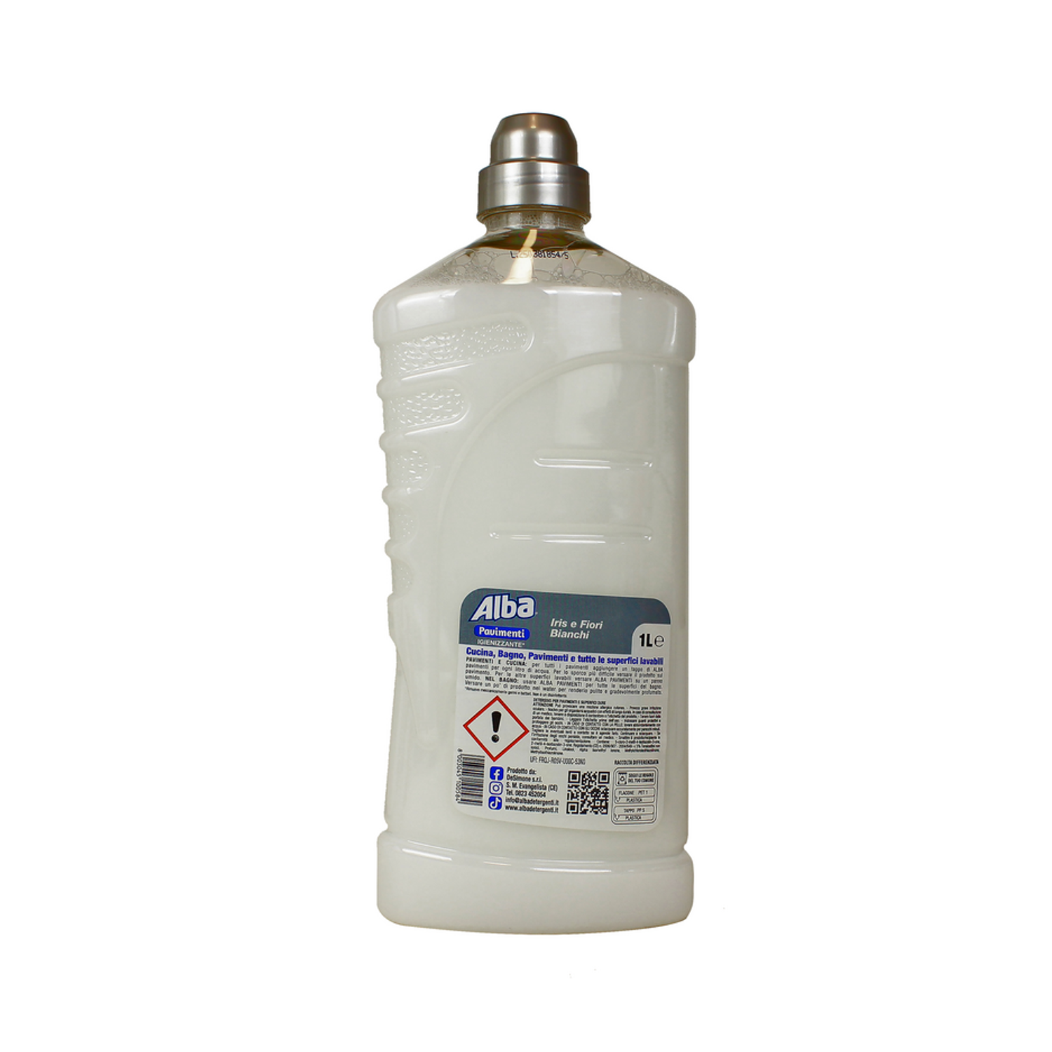 alba detergente igienizzante per pavimenti profumazione iris e fiori bianchi alba 1 lt - foto 2