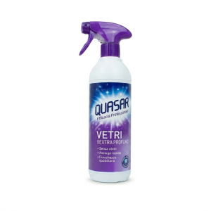 Detergente professionale per vetri e superfici con effetto antipolvere  580 ml.
