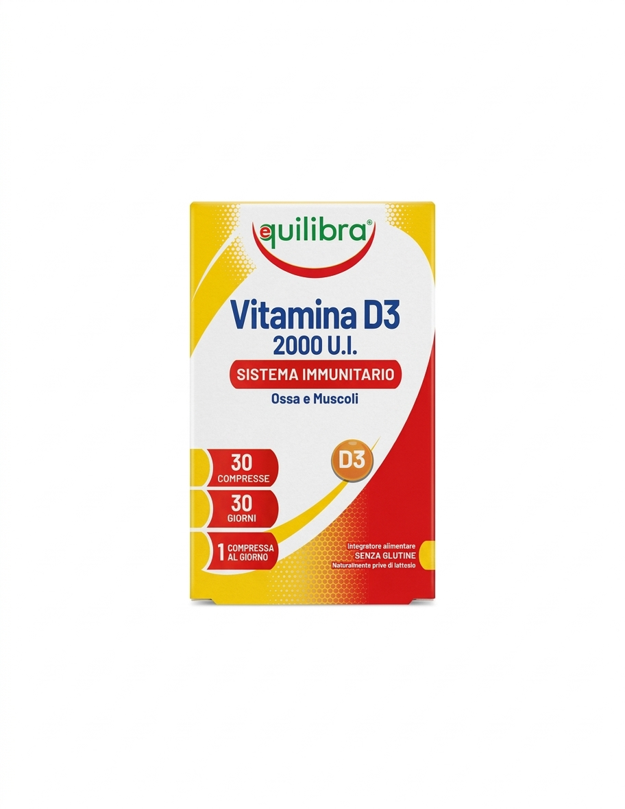 equilibra integratore alimentare vitamina d3 alto dosaggio equilibra 30 compresse - foto 1