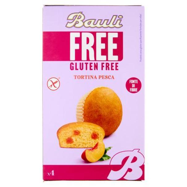 Bauli Free Tortina alla Pesca Senza Glutine 4 pezzi Bauli Free Tortina alla Pesca Senza Glutine 4 pezzi