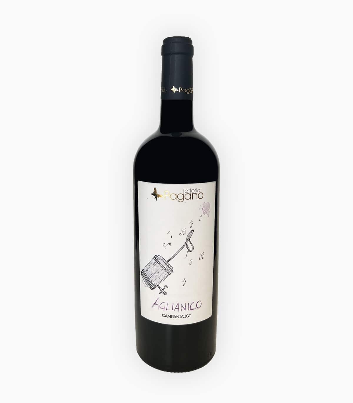 pagano vino rosso campano di grande eleganza aglianico campania igt cantina pagano 75 cl - foto 1