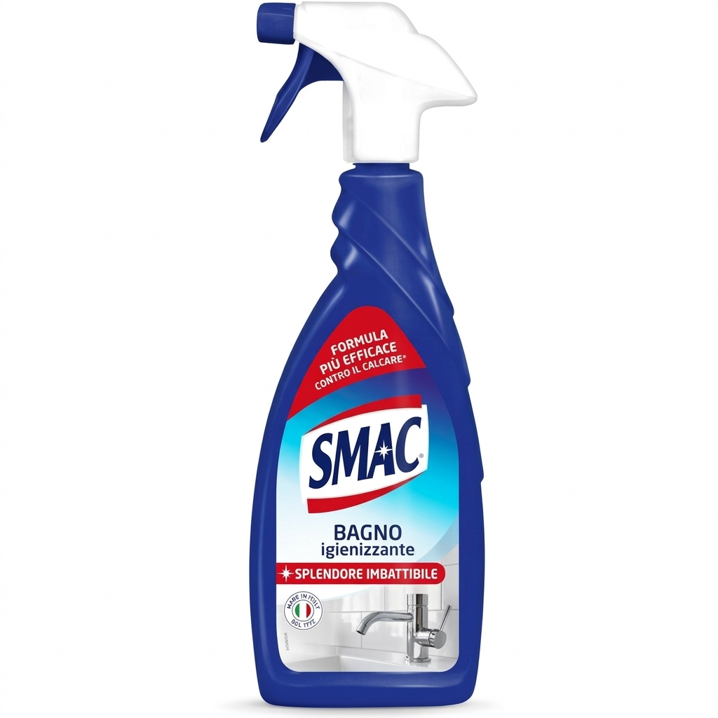 smac detergente sgrassante e anticalcare brillantezza immediata multisuperfici bagno smac express 650 ml. - foto 1