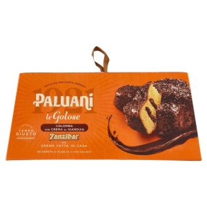 Colomba pasquale con crema zanzibar ricoperta di cioccolato fondente e granella di nocciola  750 gr.