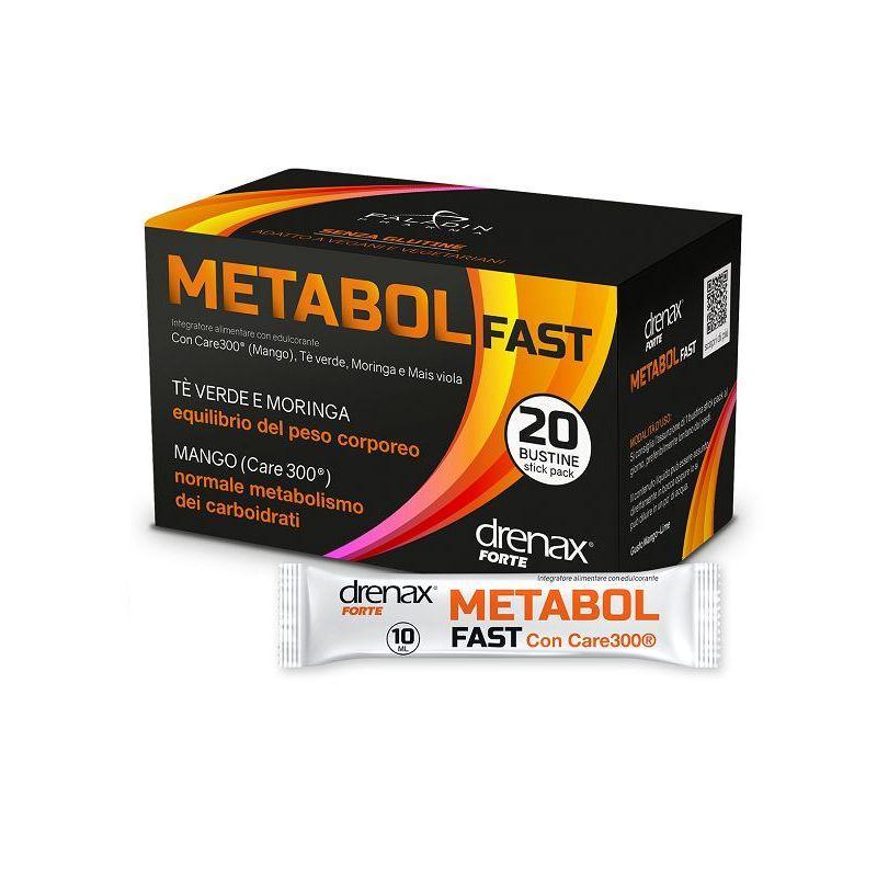 drenax drenax forte metabol fast integratore alimentare 20 stick. - foto 1