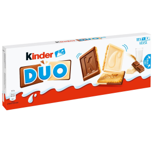 Duo biscotto cioccolato bianco ed al latte 105gr.
