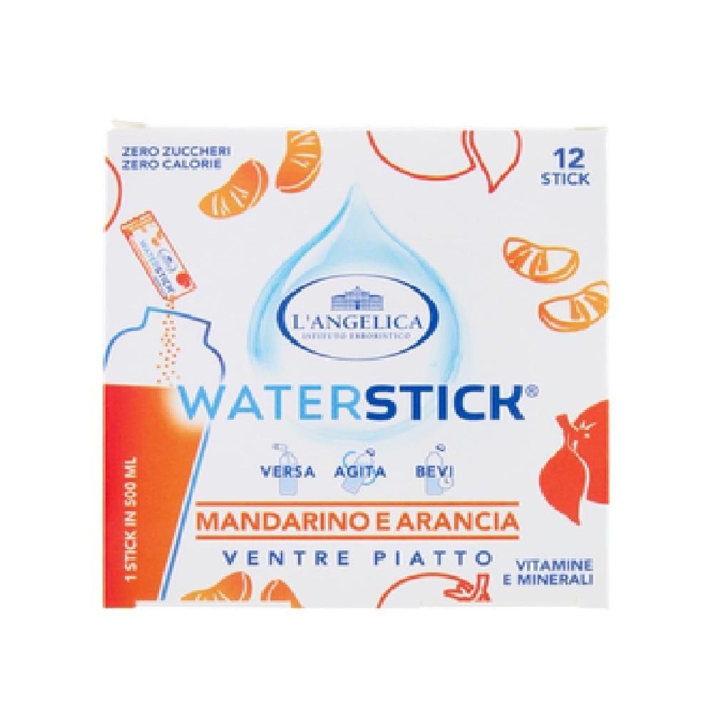 l' angelica integratore salino ventre piatto l'angelica waterstick gusto mandarino e arancia 12 stick - foto 1