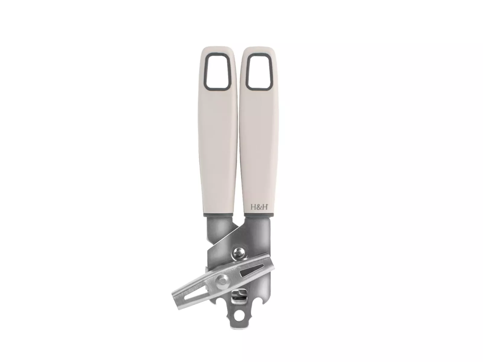 h&h apriscatole manuale in acciaio inox con manico bicolor h&h 20 cm - foto 2