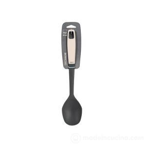 Cucchiaone da cucina in nylon antiaderente con manico bicolor  30 cm.