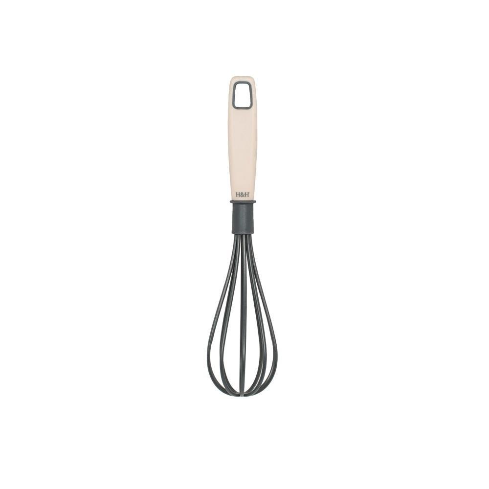 h&h frusta da cucina in nylon antiaderente con manico bicolor h&h 31 cm. - foto 1
