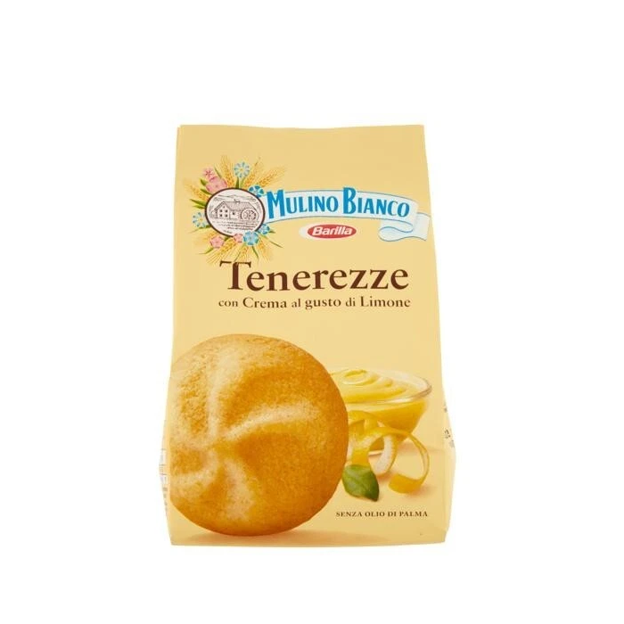 mulino bianco biscotti con crema al gusto di limone mulino bianco tenerezze 200 gr. - foto 1