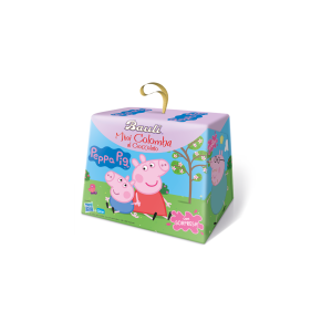 Soffice mini colomba di pasqua con gocce di cioccolato peppa pig  100 gr.
