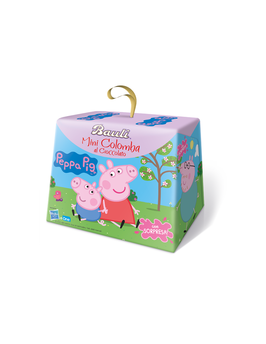 bauli soffice mini colomba di pasqua con gocce di cioccolato peppa pig bauli 100 gr. - foto 1