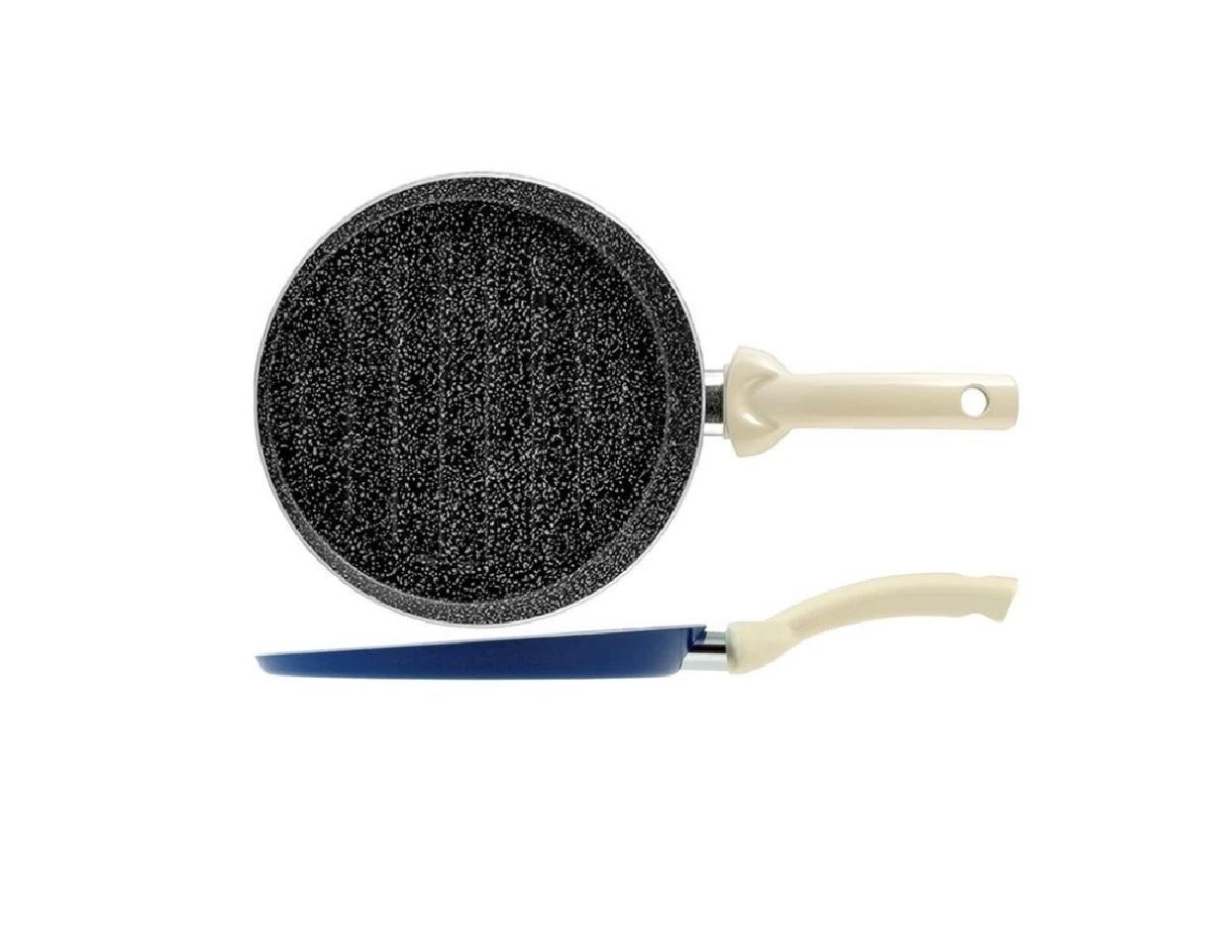 perla bistecchiera tonda con rivestimento antiaderente a lunga durata perla cm. 26 - foto 1