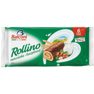 Merendina rollino al cacao e nocciole  222 gr