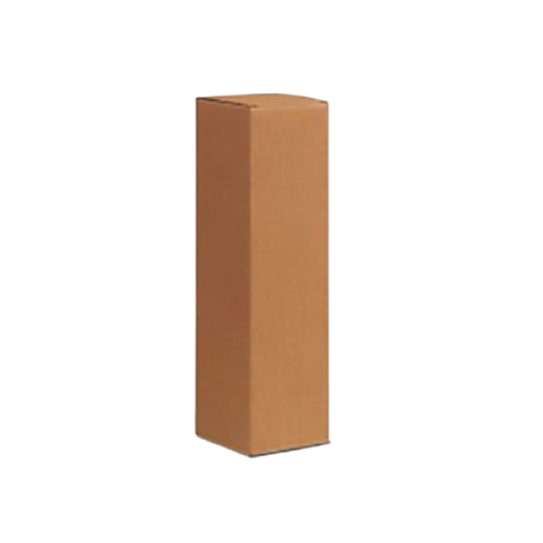 vipac srl scatola in cartone ondulato avana per 1 bottiglia misure 9x9x34,5 cm. - foto 1