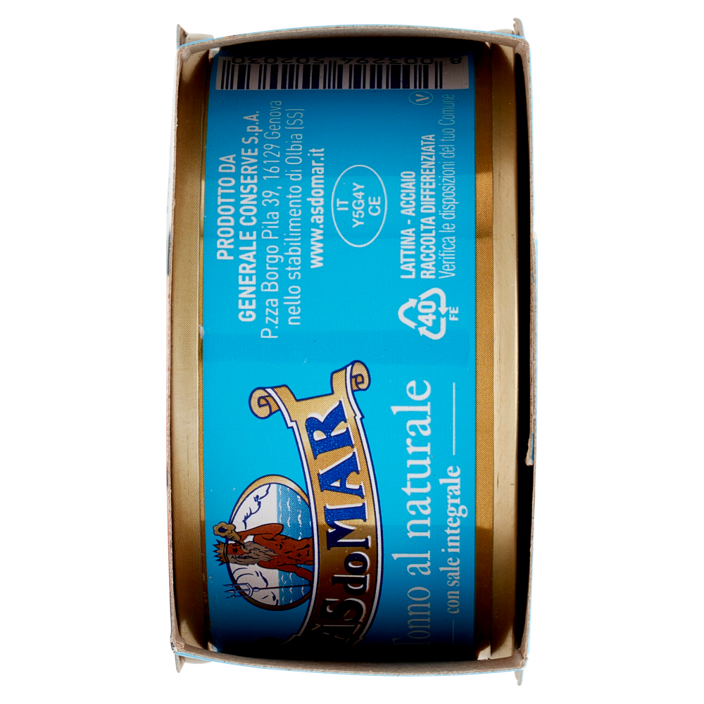 asdomar tonno a pinne gialle al naturale con sale integrale asdomar 3 x 80 gr. - foto 2