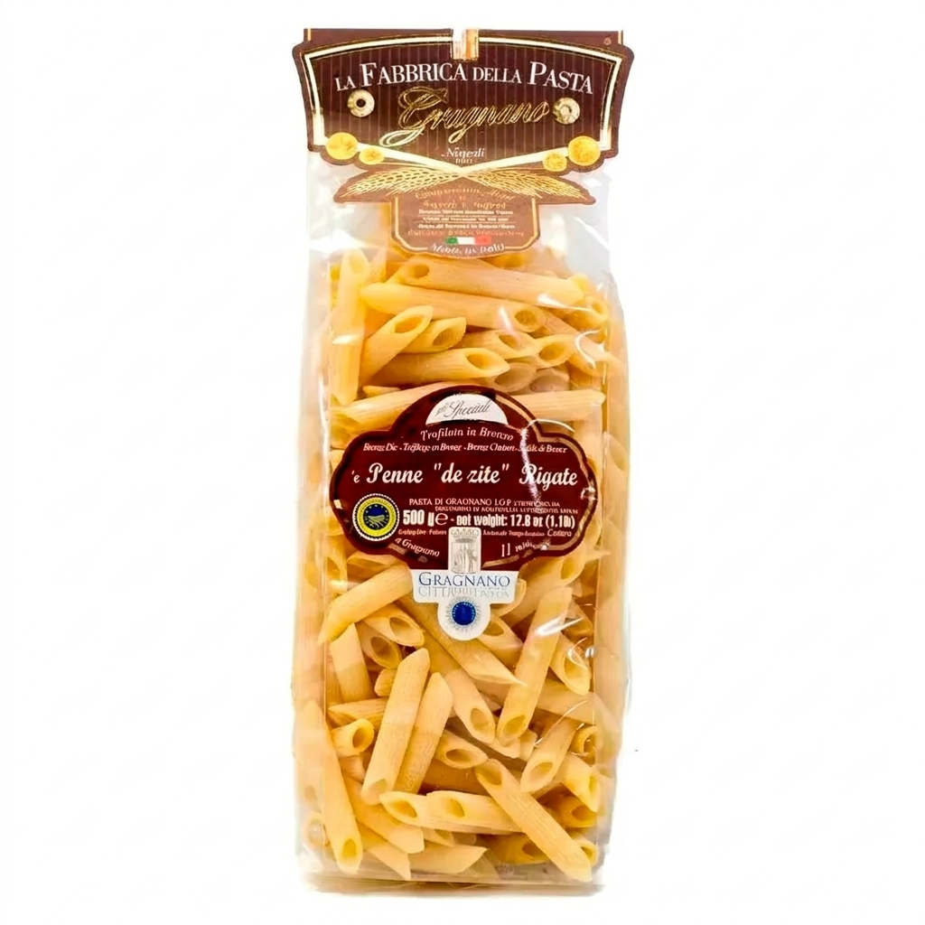 fabbrica della pasta penne zite rigate di gragnano igp fabbrica della pasta 500 gr. - foto 1