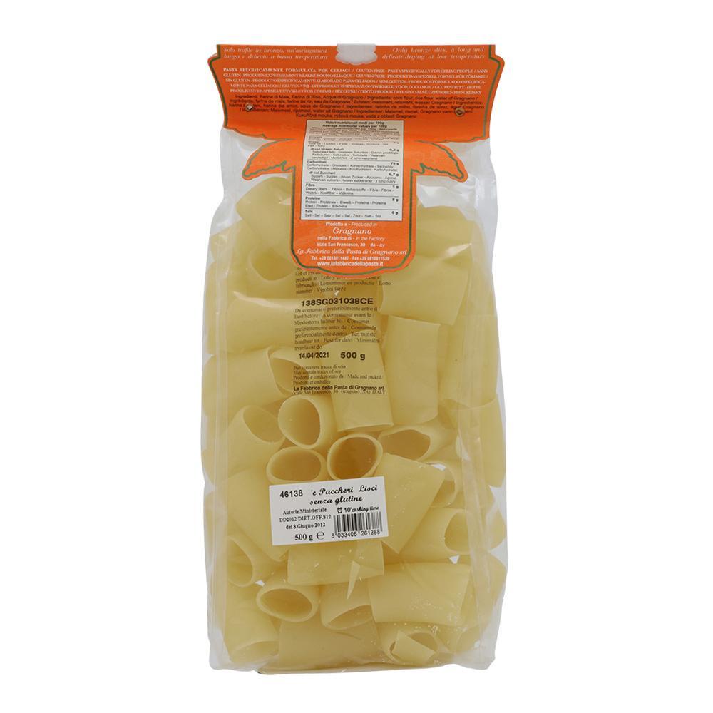 la fabbrica della pasta paccheri lisci senza glutine la fabbrica della pasta 500g - foto 2