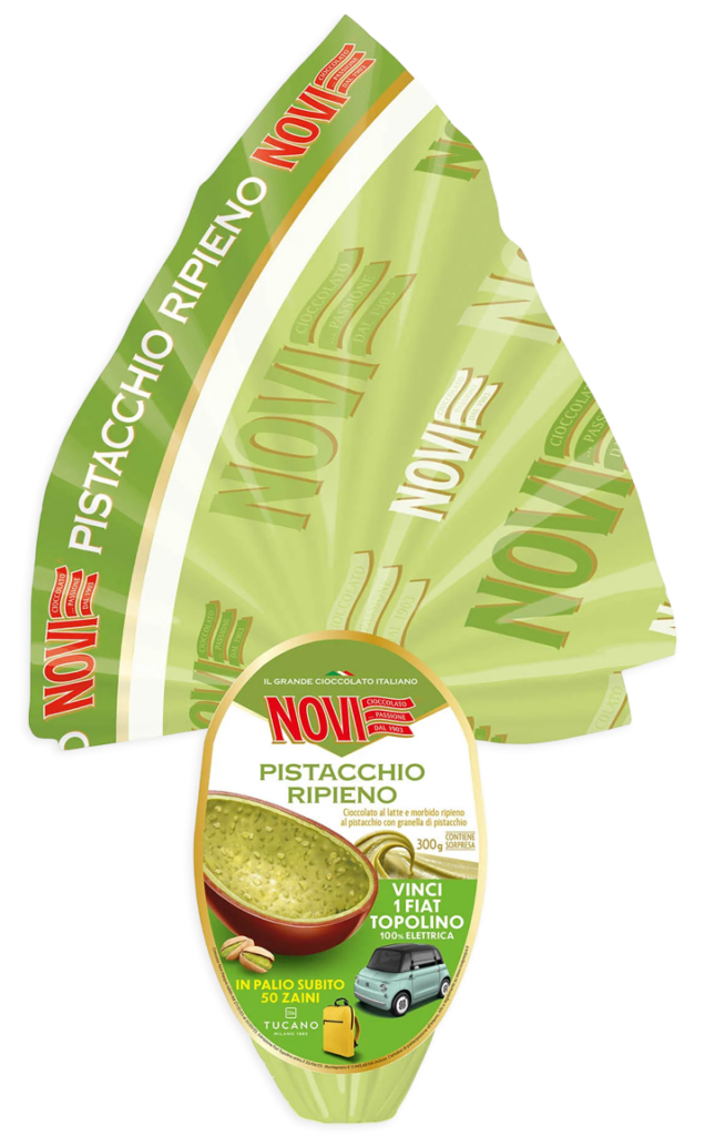 novi uovo di pasqua al pistacchio con morbido ripieno novi 300 gr. - foto 1