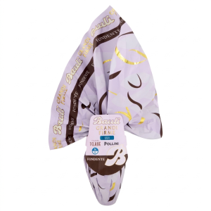 Uovo di pasqua cioccolato fondente grandi firme lui  210 gr.