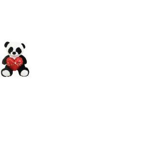 Panda peluche con cuore