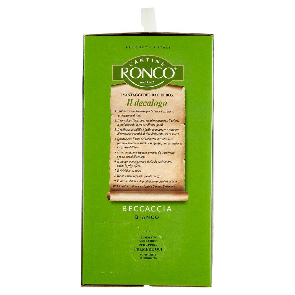 cantina ronco vino bianco tavola beccaccia cantina ronco 5 lt. - foto 2