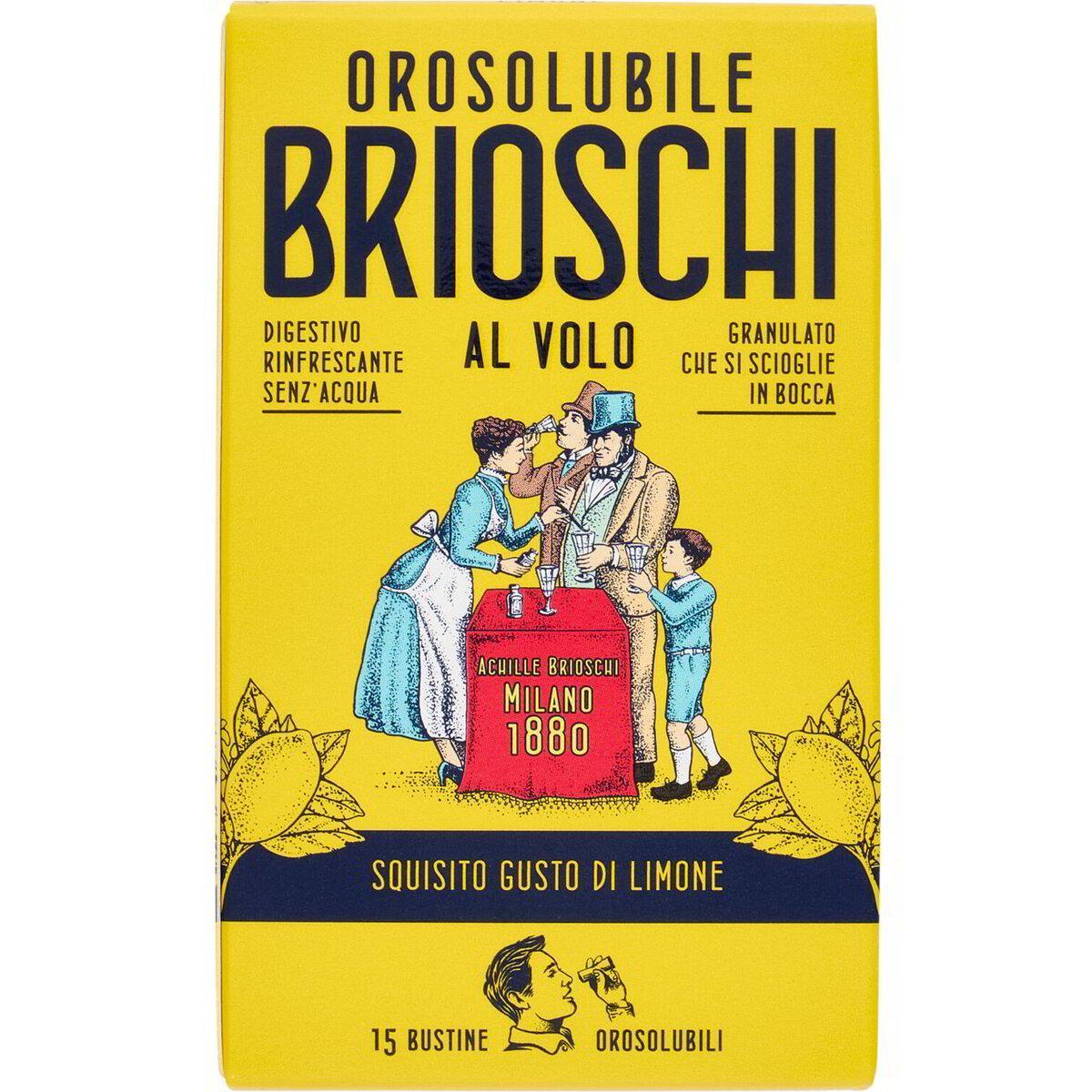 brioschi brioschi digestivo orosolubile 15 bustine monodose - foto 1