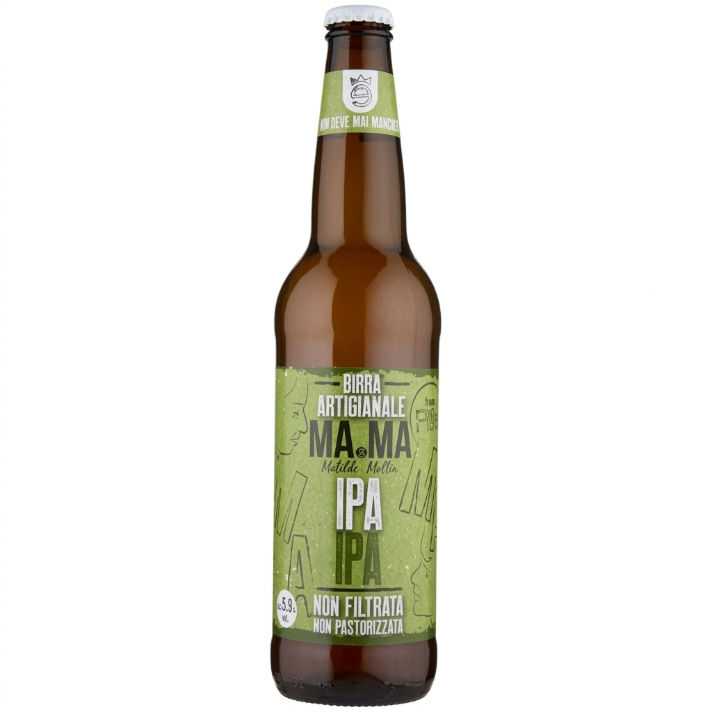ma.ma birra artigianale ipa non filtrata ma.ma 50 cl. - foto 1