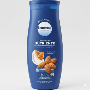 Crema corpo nutriente pelli secche leocrema 250 ml.