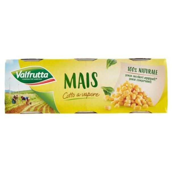 valfrutta mais cotto a vapore valfrutta 3x326 gr. - foto 2