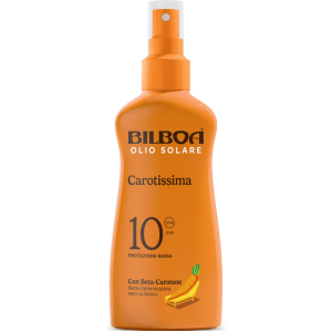 Olio solare super abbronzante carotissima spf 10  200 ml