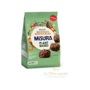 Biscotti integrali con cacao e gocce di nocciola  260 gr